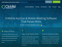 Tablet Screenshot of clickbidonline.com
